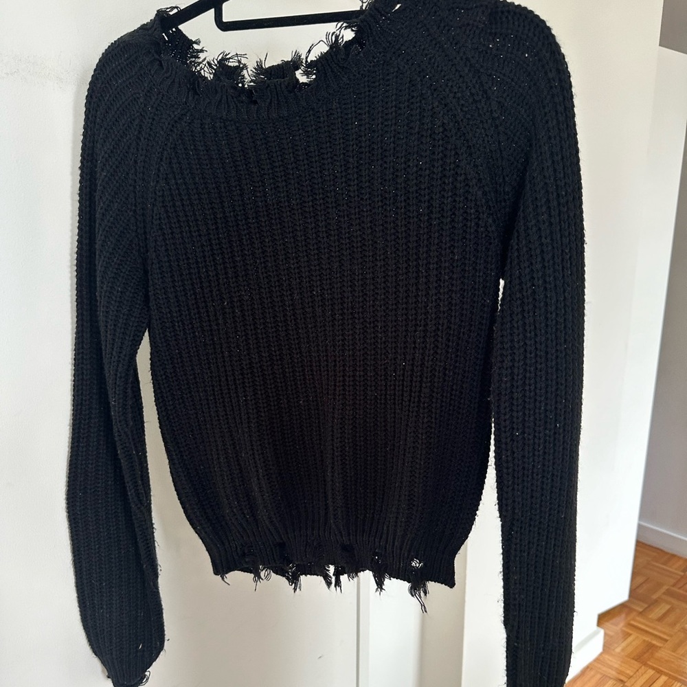 Aqua Black Sweater